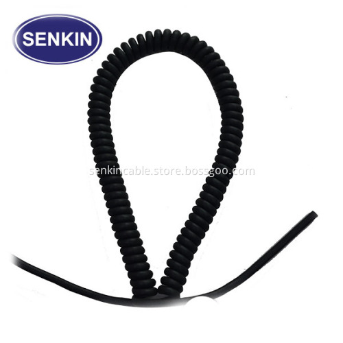 Oil Resistance PU Spiral Micro USB Cable